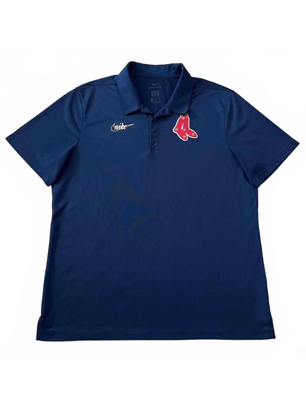Nike Boston Red Sox Cooperstown Collection Polo Shirt Blue Size XL